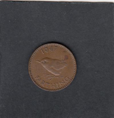 Beschrijving: 1 Farthing  GEORGIUS VI  